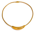 Collar moldeable dije largo plateado y dorado