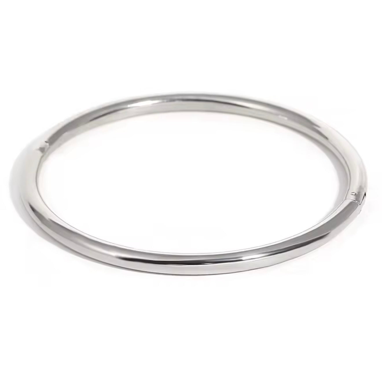 Pulsera rígida plateada y dorada delgada