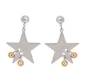 Aretes estrellas colgantes