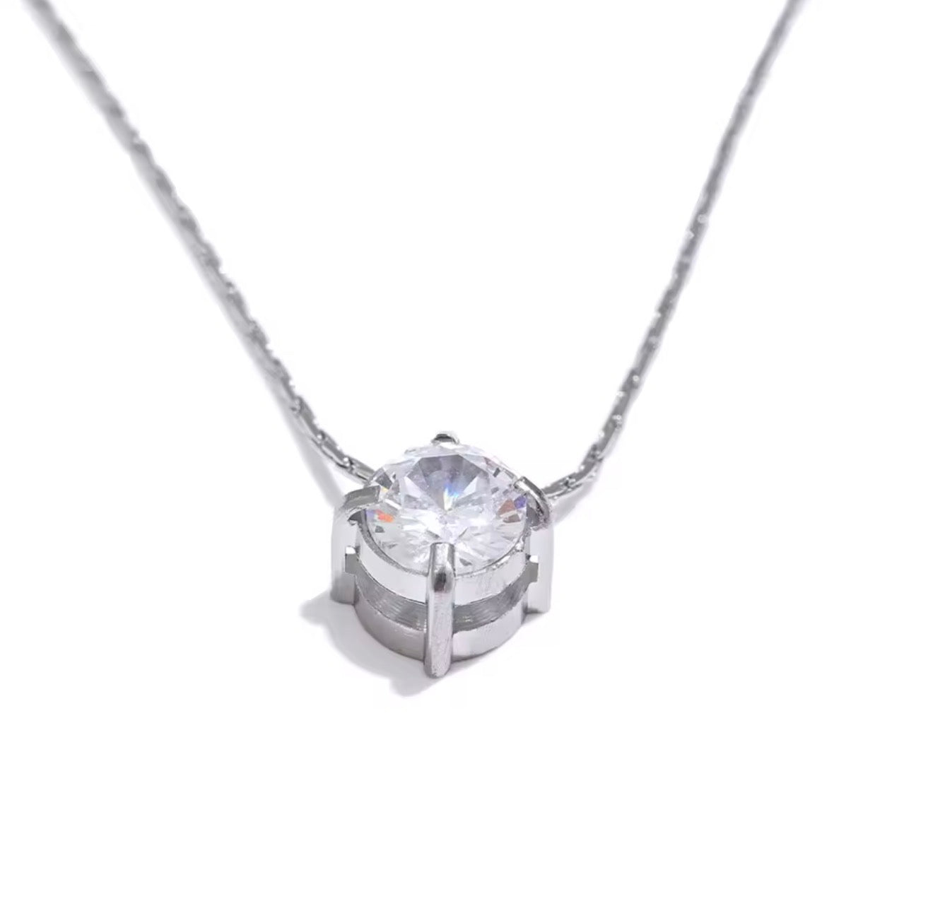 Collar cristal con cadena delgadita