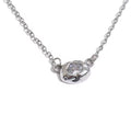 Collar irregular cristal plateado