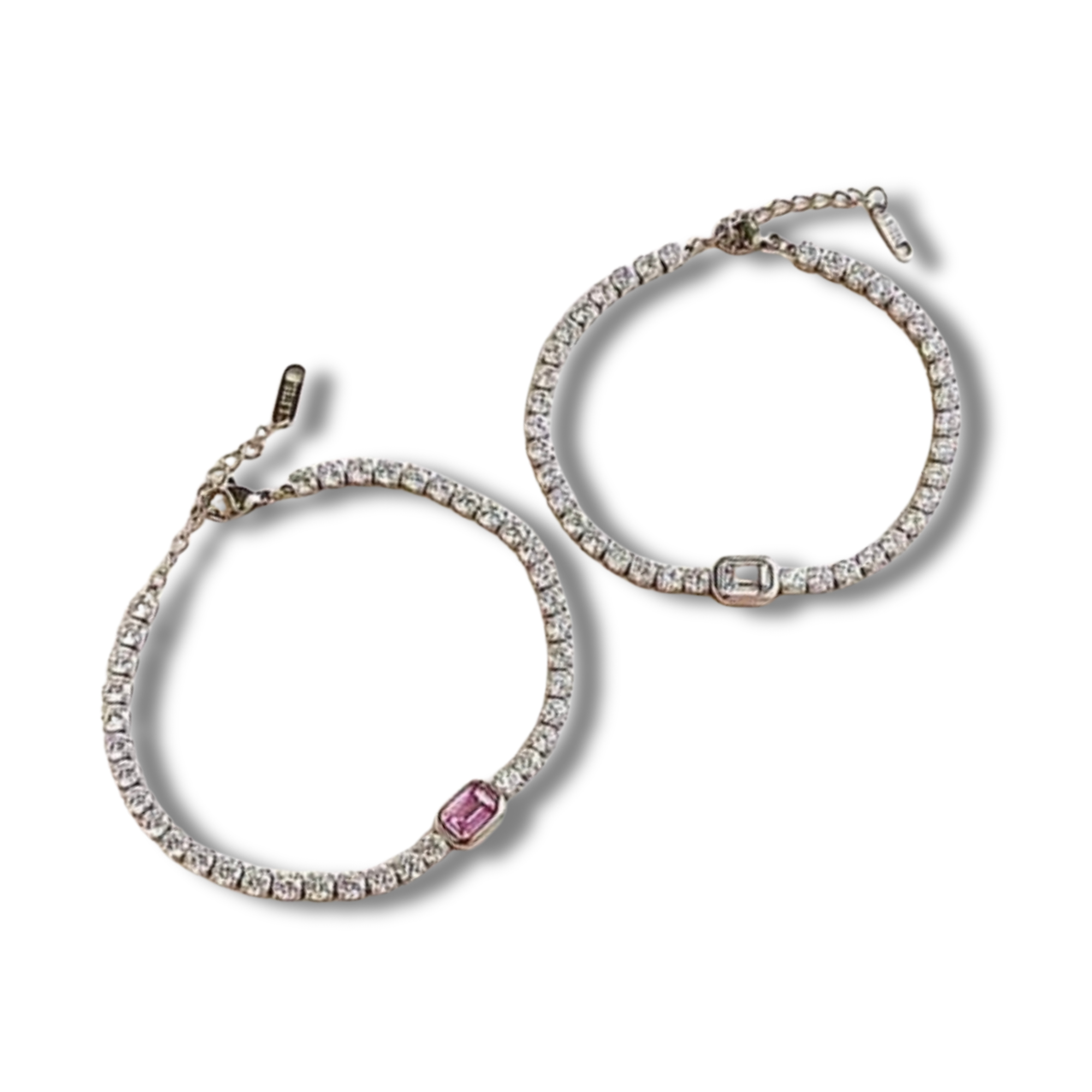 Brazalete de cristales con central rectangular