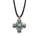 Collar cruz Aqua