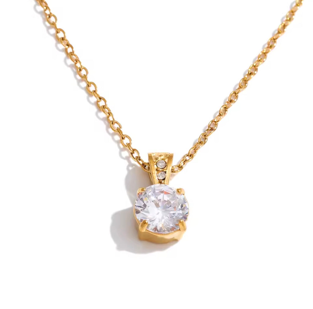 Collar cristal mini dorado y plateado