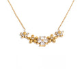 Collar flores con cristales
