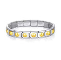 Brazalete italiano de lunares dorados