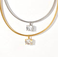 Collar con cristal tipo choker