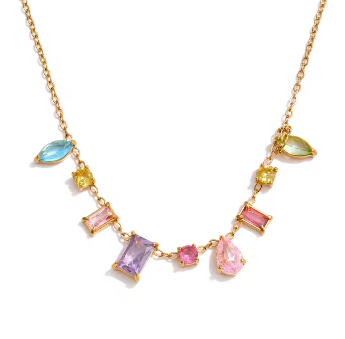 Collar cristales de colores