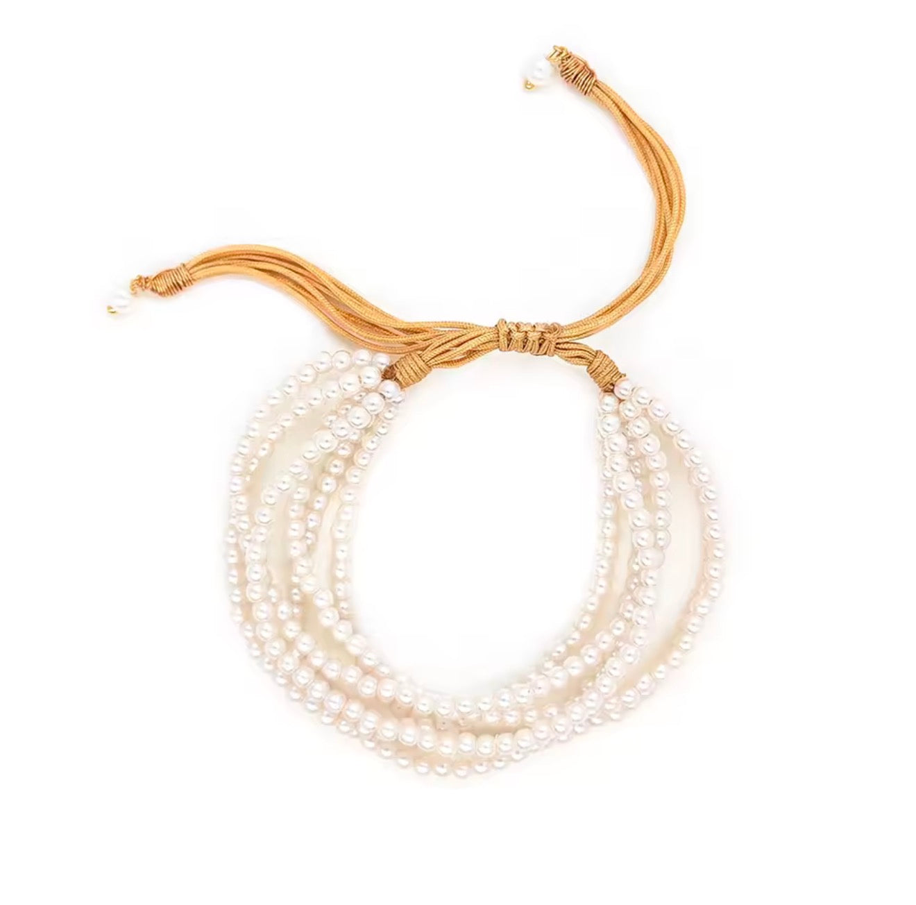 Pulsera de cuentas tipo perlas ajustable