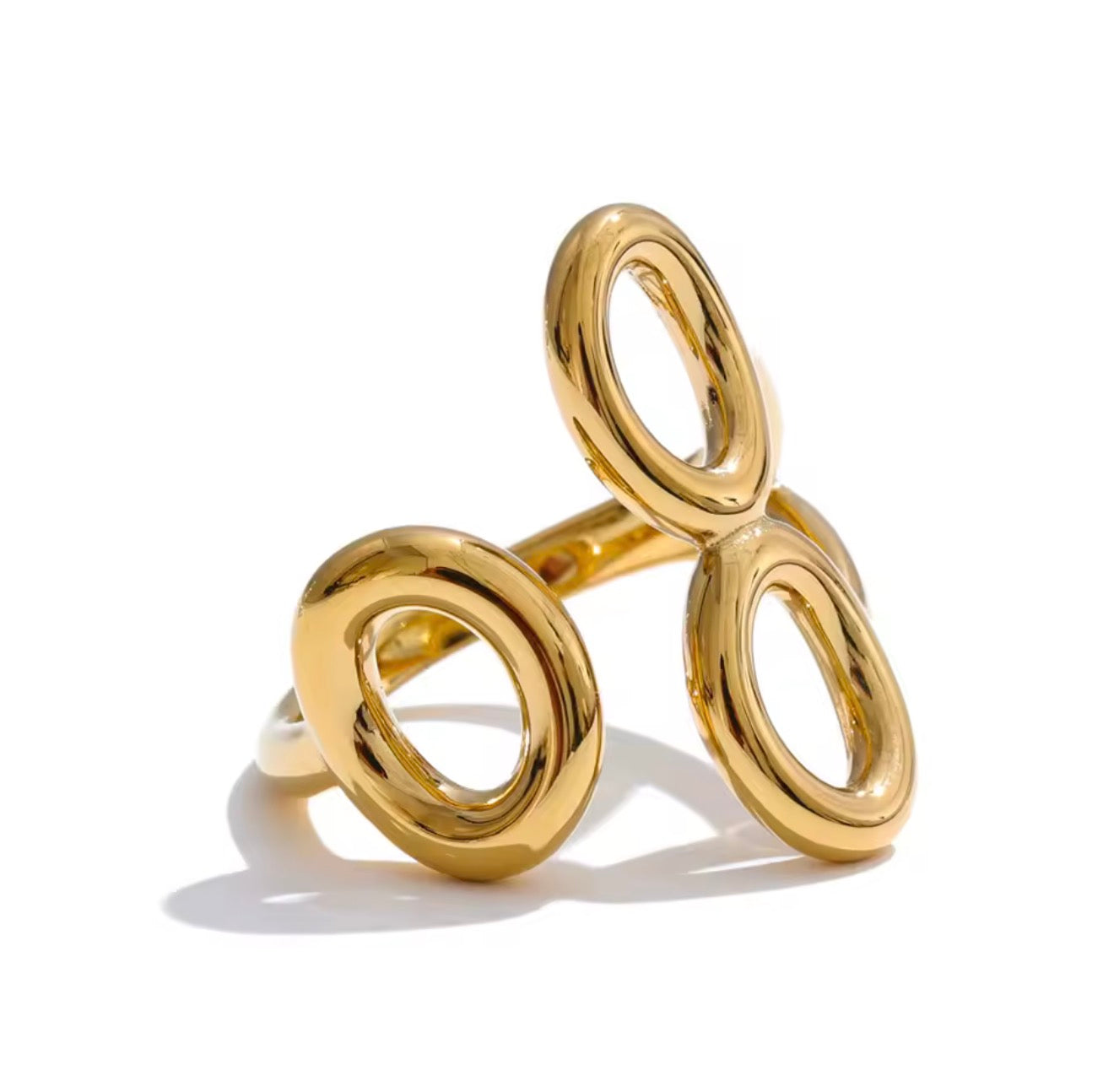 Anillo triple o dorado ajustable