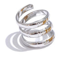 Anillo resorte plateado