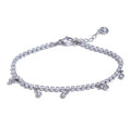 Brazalete con cristales colgante