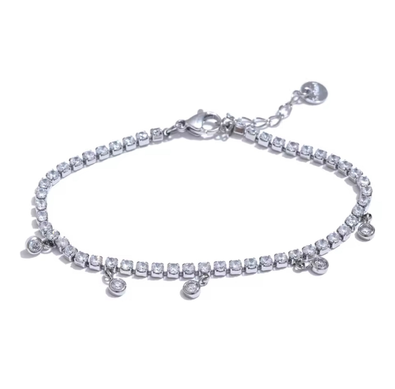 Brazalete con cristales colgante