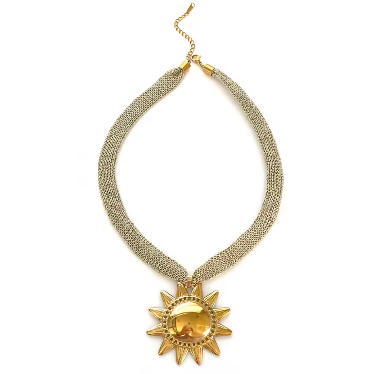 Collar de malla sol