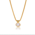 Collar cristal redondo