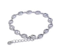 Brazalete oval con cristales