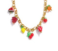 Cadena con charm de frutas