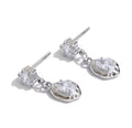 Aretes colgantes Elié plateado