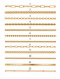Pulseras finas doradas