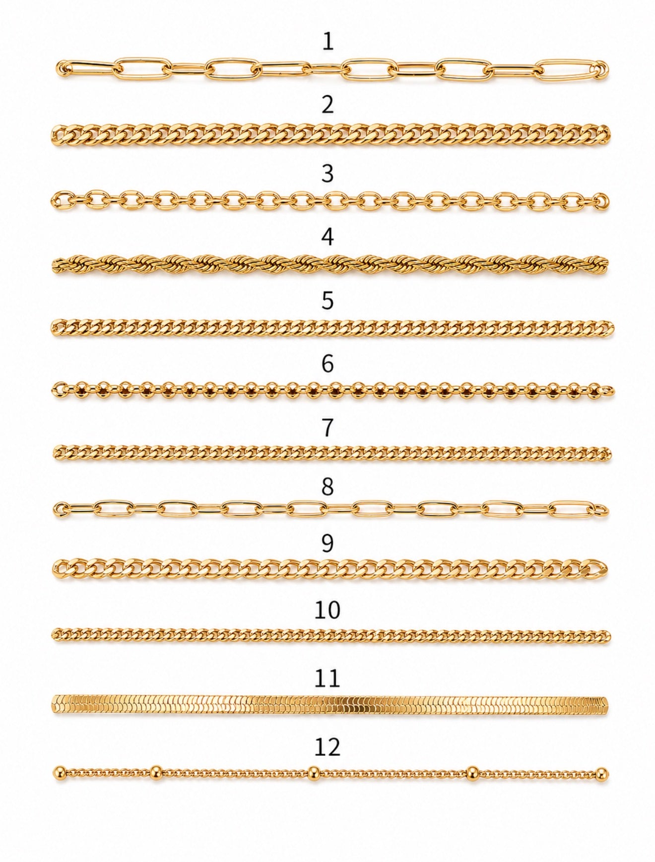 Pulseras finas doradas