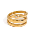 Anillo serpiente con cristalito