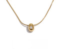 Collar bean con cristal mini