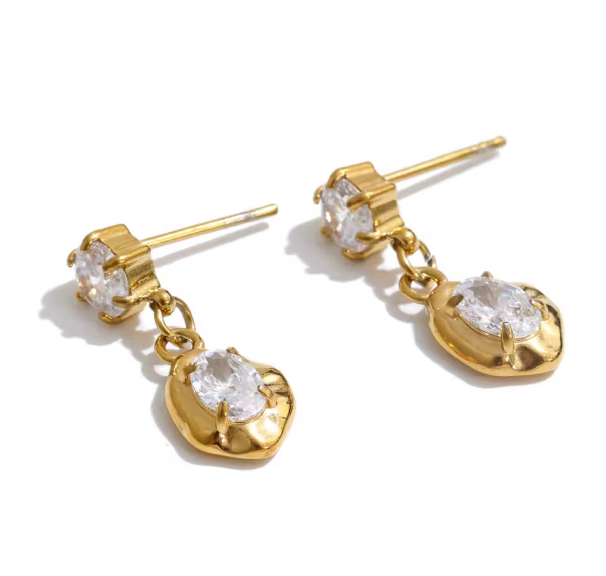 Aretes colgantes Elié dorado