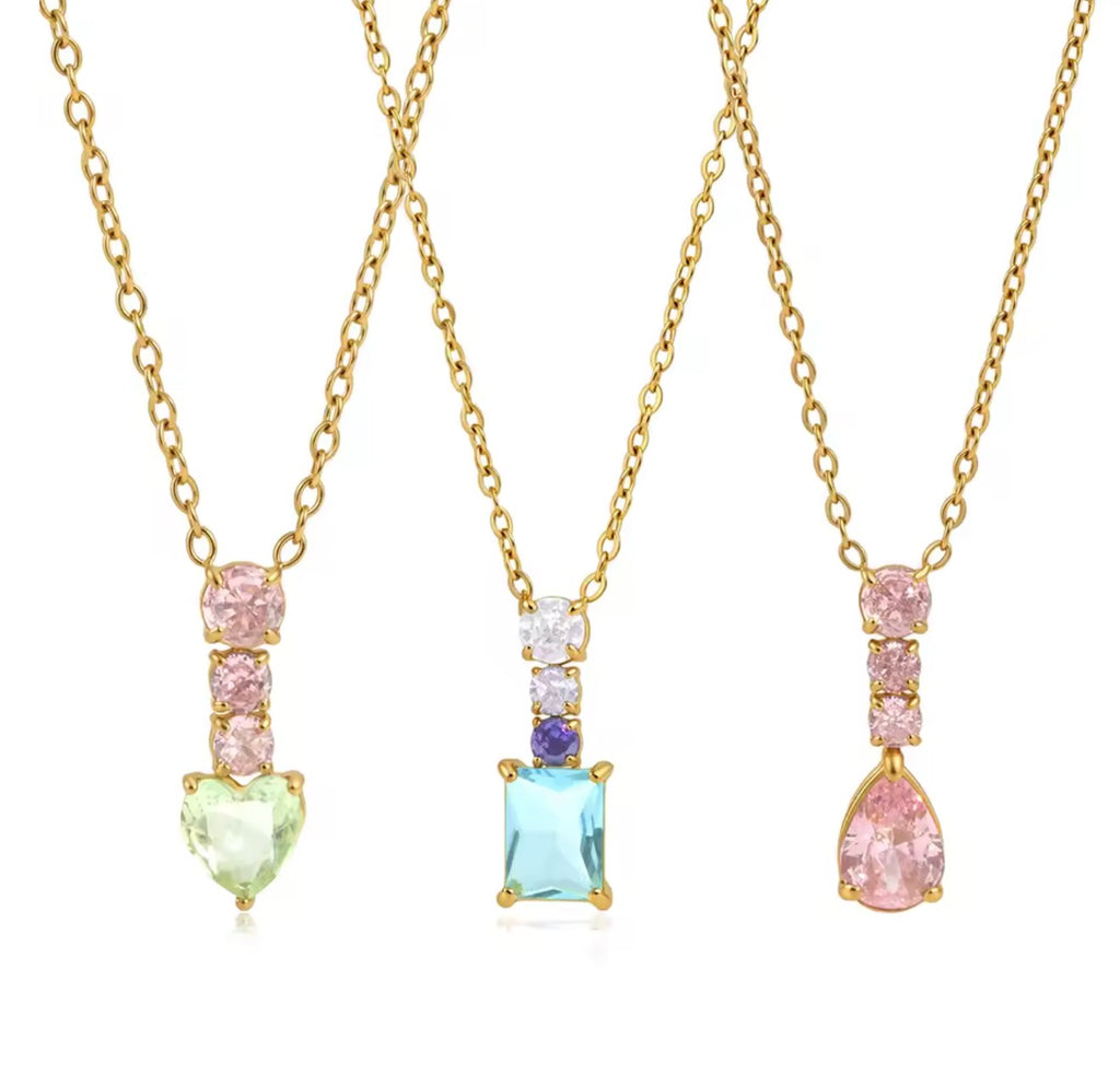 Collar cristales de colores