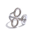 Anillo trío siluetas o plateado