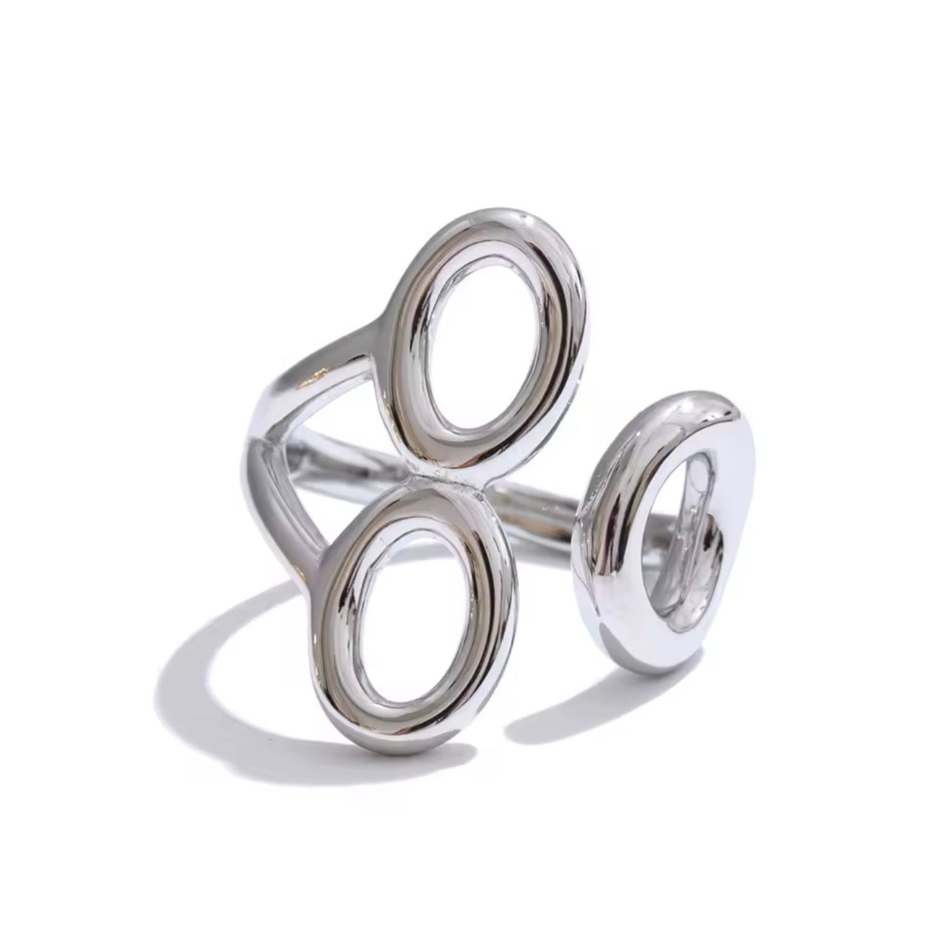 Anillo trío siluetas o plateado