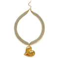 Collar malla corazón