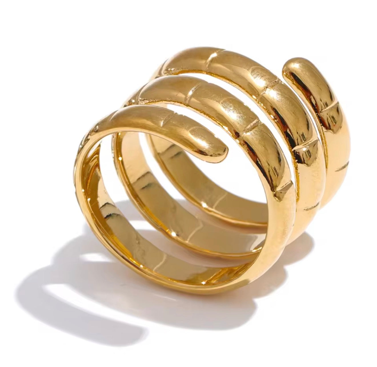 Anillo resorte dorado