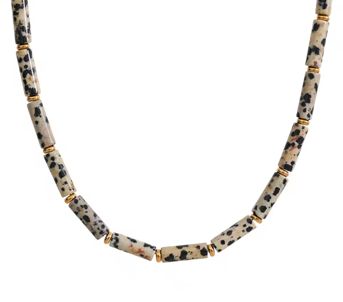 Collar de piedras naturales con manchistas