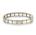 Brazalete italiano de estrellas con orillas bicolor