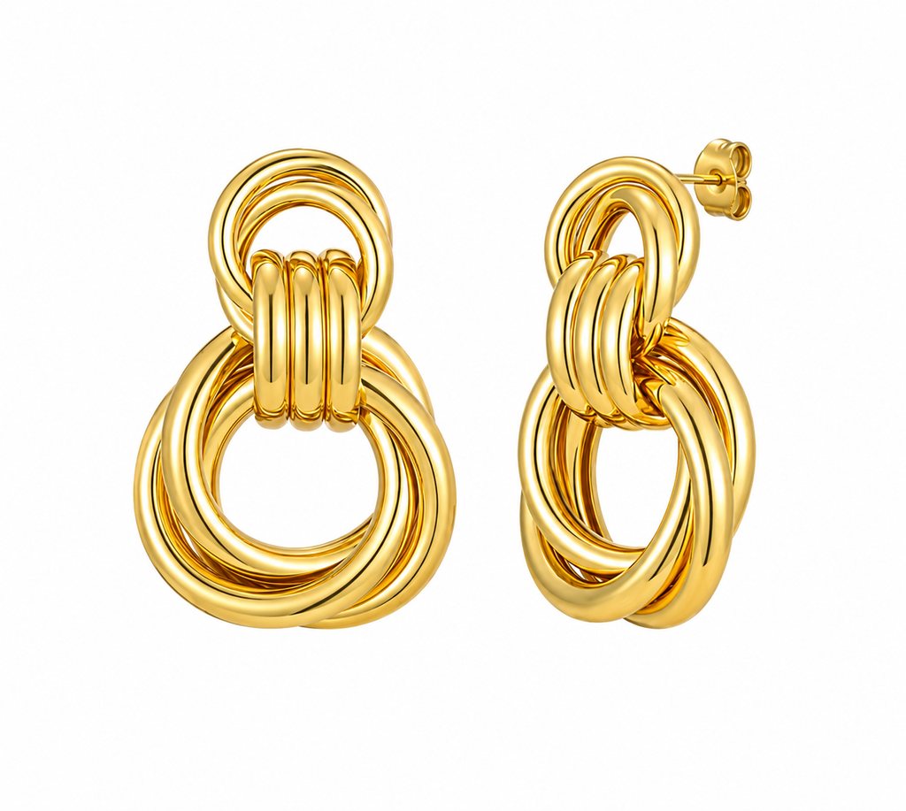 Aretes nudo grande