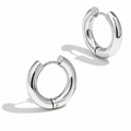 Hoops plateadas chunky