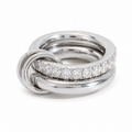 Anillo churumbela doble con argollas