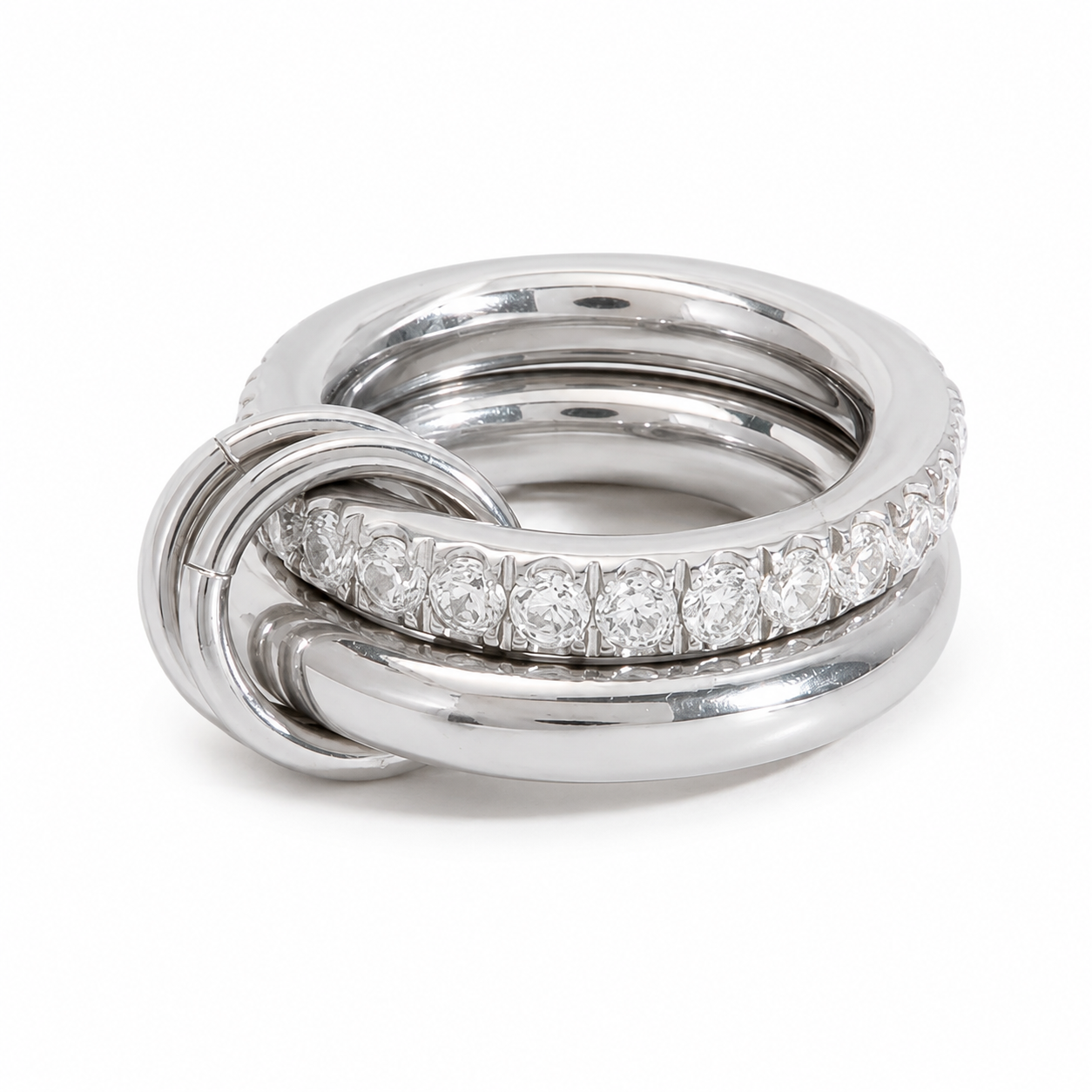Anillo churumbela doble con argollas