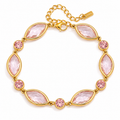 Brazalete princesa de cristales rosas