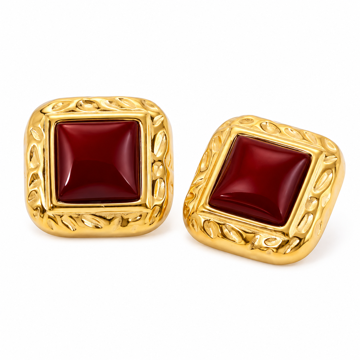 Aretes vintage rojos