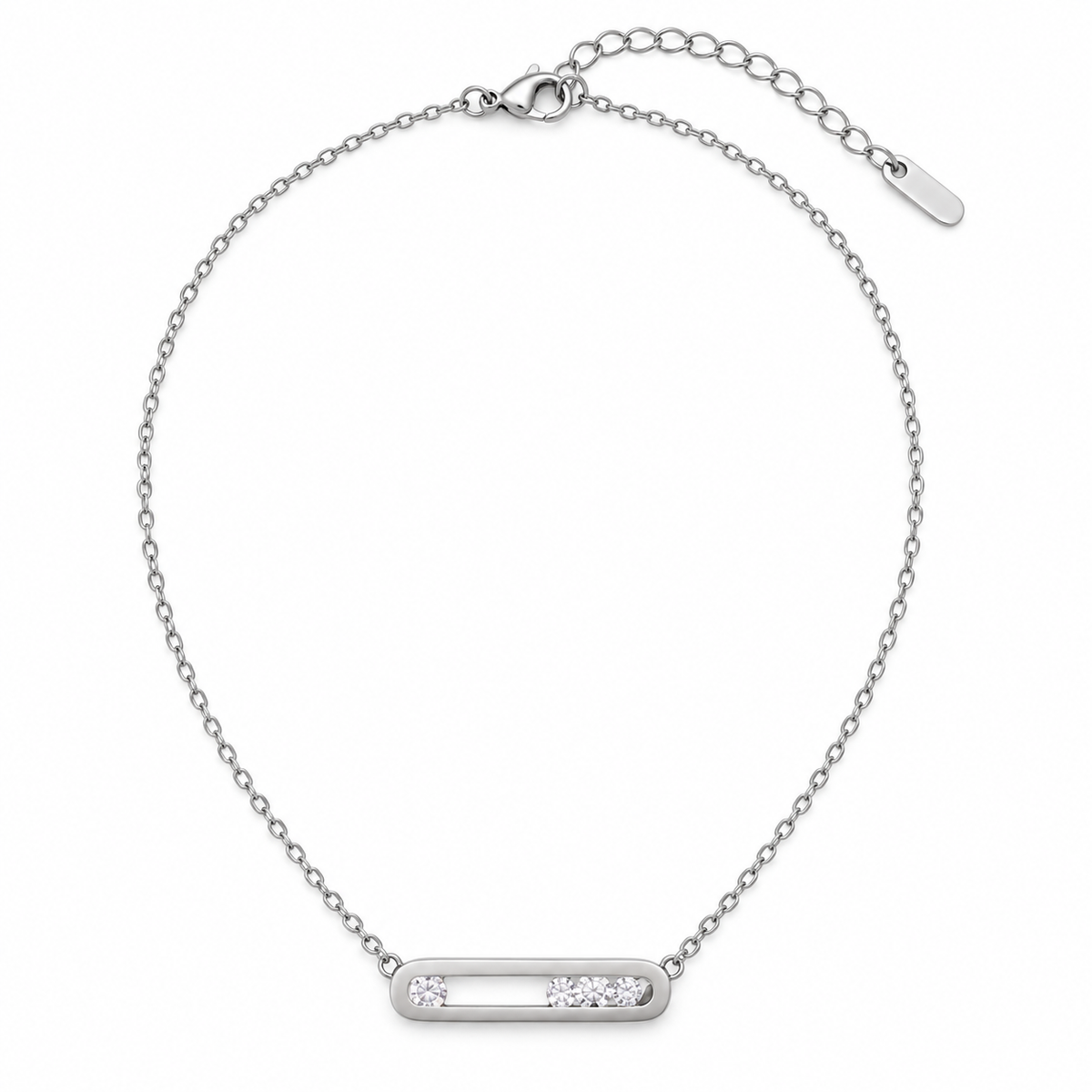 Collar Lumière plateado