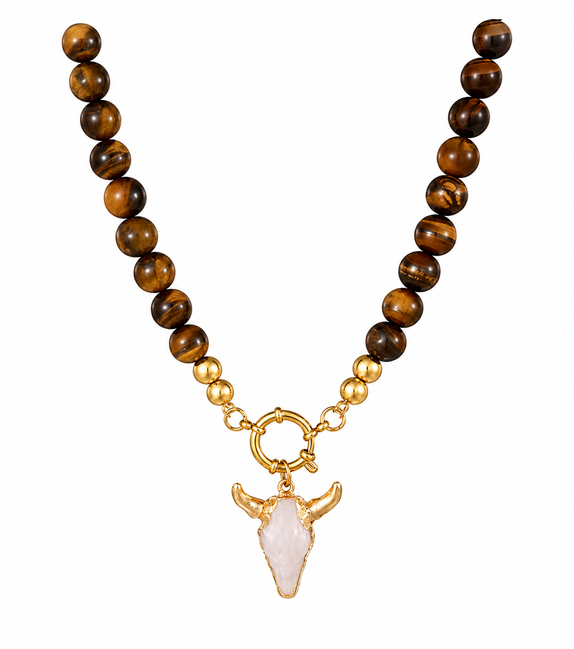 Collar de toro con baño de oro
