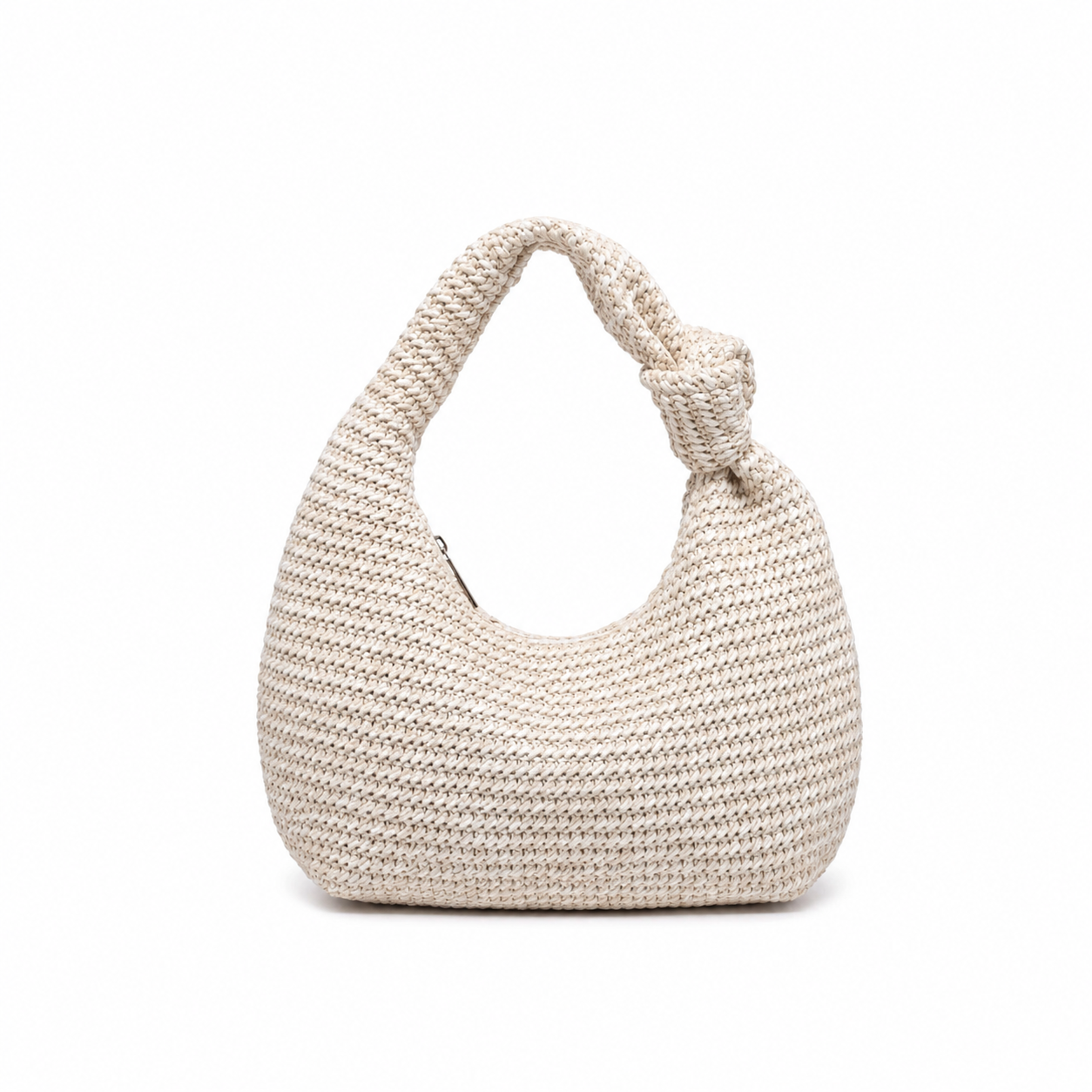 Bolso Ivory Knot Rafia
