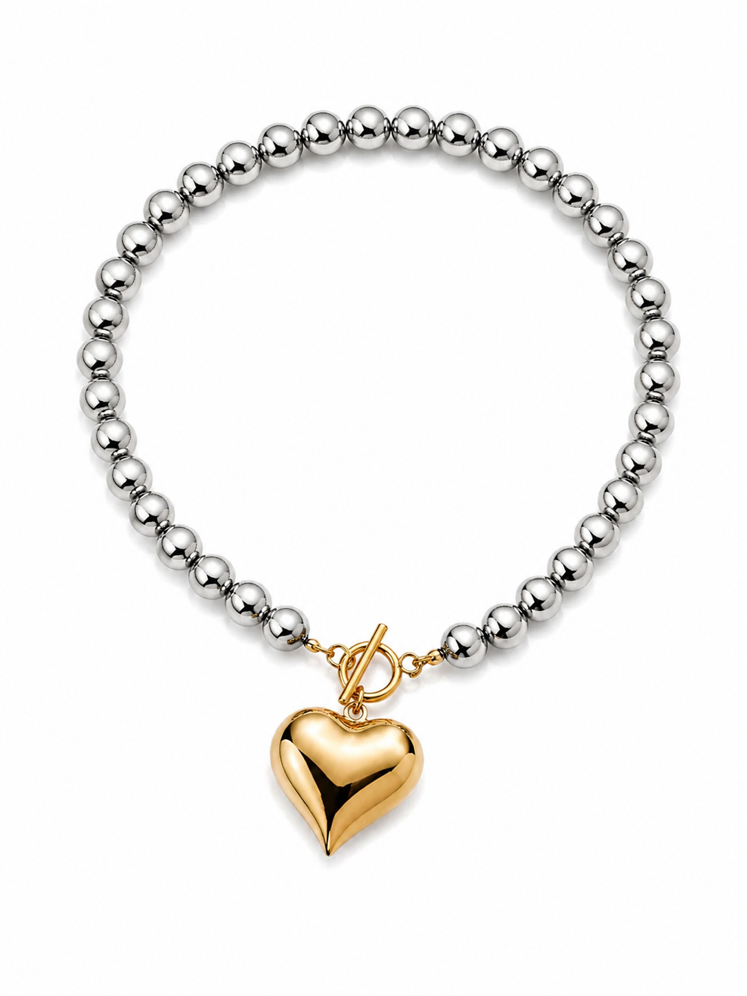 Collares cadena de corazón
