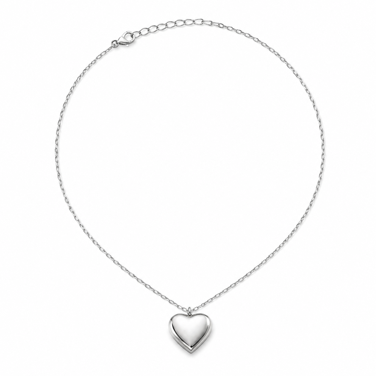 Collar largo para capas dije de corazones