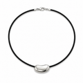 Collar Bean plateado