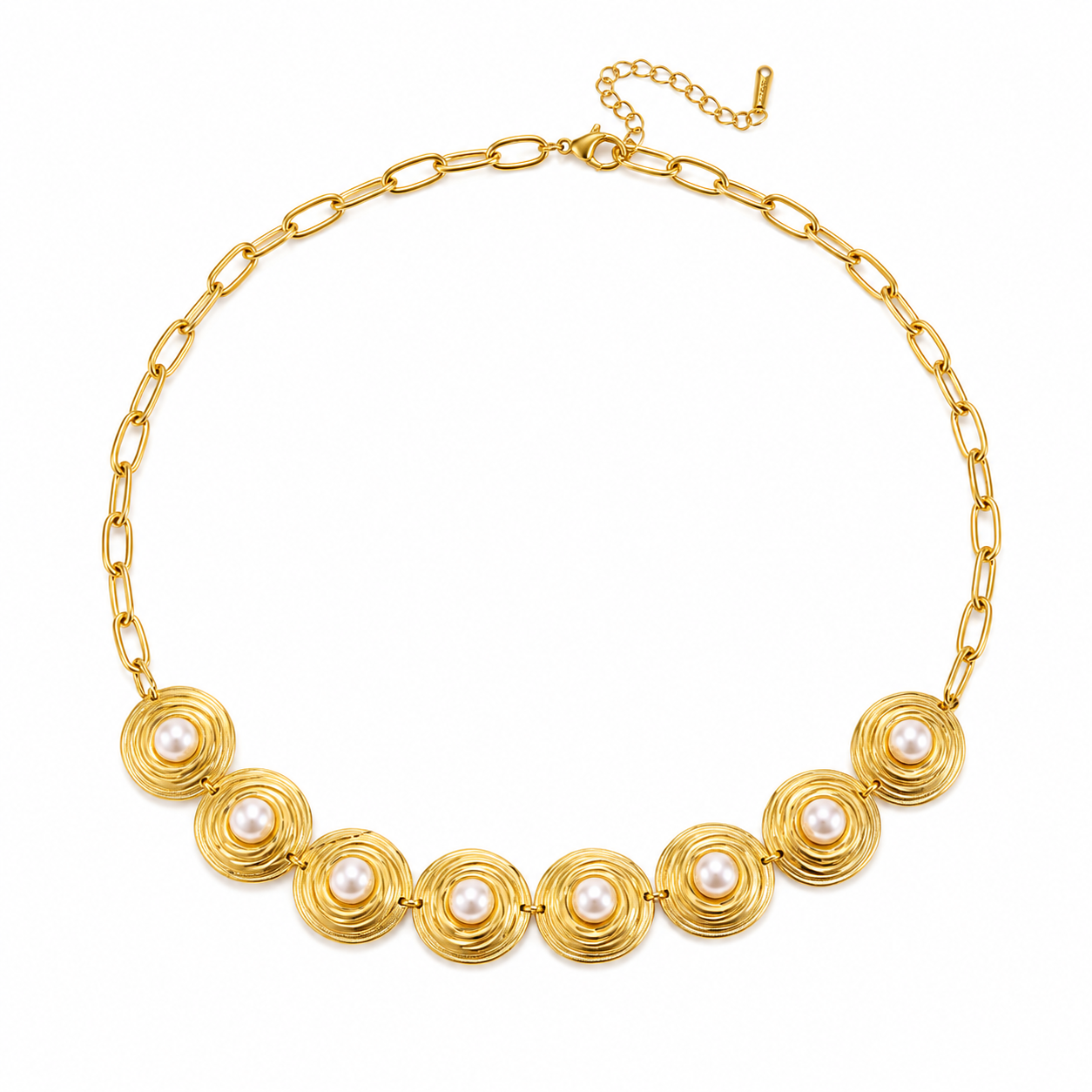 Collar fichas de perlas
