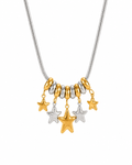 Color de estrellas colgantes bicolor