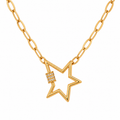 Cadena con dije/broche de estrella