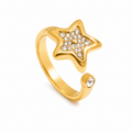 Anillo de estrella con cristales